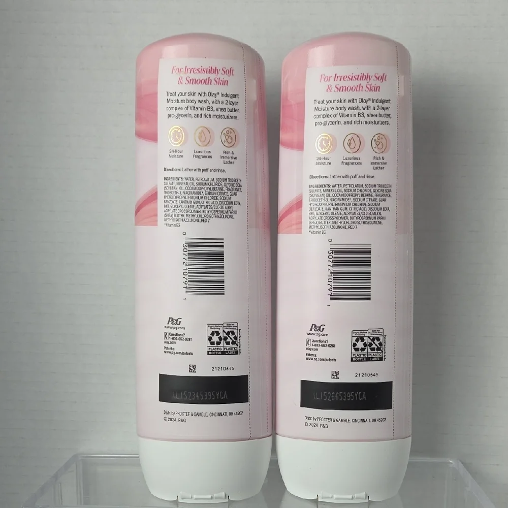 2 OLAY Pink Indulgent Moisture Body Wash Duo - Picture 3 of 3